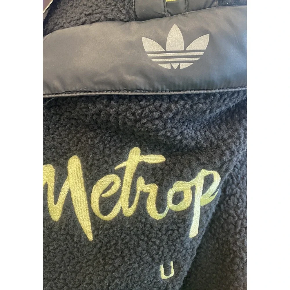 Adidas Metropolitan‎ Colab HD Sz L Large Black Yellow Skate Sk8 Pullover $150